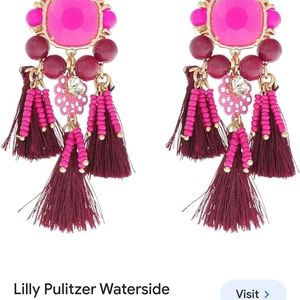 Brand New Lilly Pulitzer Tassel Statement Earrings